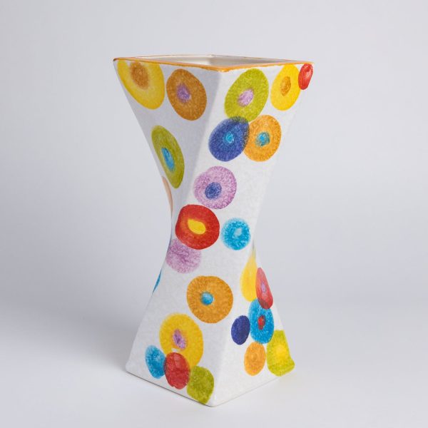Vaso cerchi colorati grande